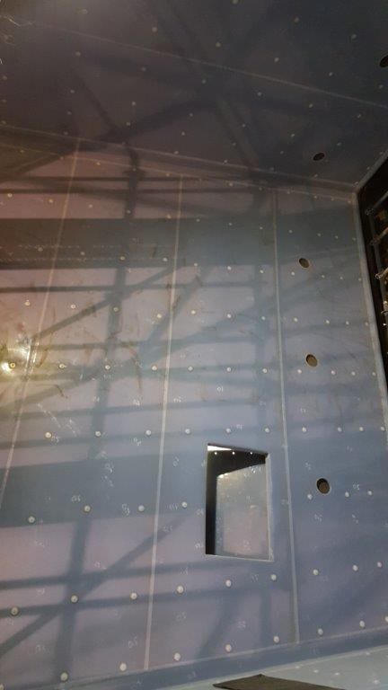 Wykonanie wykładziny z folii PFA w króćcu wlotowym absorbera nr 4 w Elektrowni Rybnik